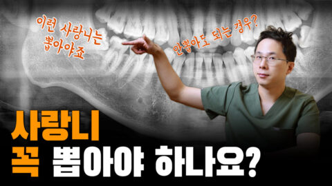 사랑니 꼭 뽑아야 하나요? | 사랑니를 빼야되는 경우